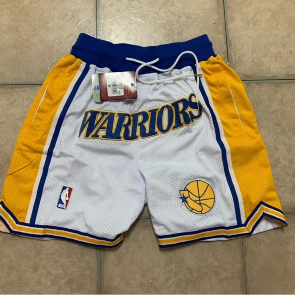 Brand New Golden State Warriors Embroidered Shorts